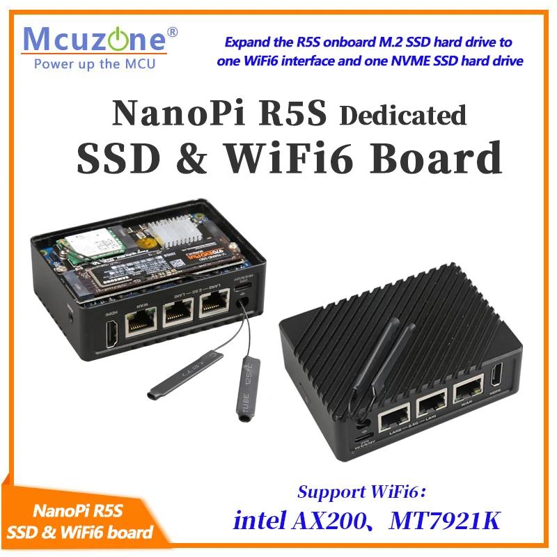 NanoPi R5S  NVME SSD  WiFi6 , MT7921K M.2  AX200 RTL8822CE